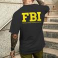 Fbi連邦捜査官事務所両面 メンズTシャツ バックプリント 彼への贈り物