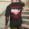 Feliz Día De Dyngus 2025 Polska Águila Blanca Polaca Día De Dyngus Camiseta Hombre Estampado Espalda Regalos para él