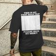 First Road Tripign My Autographe Humoristique T-shirt imprimé au dos Cadeaux pour lui