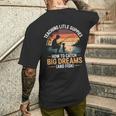Fishing Dad How Catch Big Dreams 面白い父の日のギフト メンズTシャツ バックプリント 彼への贈り物