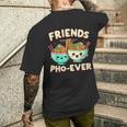 Friends Pho-Ever かわいいベトナムのフォー麺スープボウル メンズTシャツ バックプリント 彼への贈り物