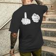 Fuck You シャツ 中指ポインティング Fuk You FUck You メンズTシャツ バックプリント 彼への贈り物