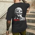 Fulci Livesゾンビホラー映画tシャツ メンズTシャツ バックプリント 彼への贈り物