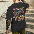 Fun Dia De Los Muertos メキシコシュガースカル メンズTシャツ バックプリント 彼への贈り物
