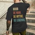 Dutch First Name Huub メンズTシャツ バックプリント 彼への贈り物
