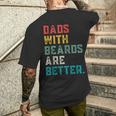 Fathers Day Dad Jokes Daddy Humor Dads With Beard Papa Men's T-shirt Back Print Gifts for Him