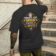 Forget The Dogs Beware Of Owner メンズTシャツ バックプリント 彼への贈り物