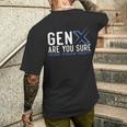 Generation X ユーモア 60年代 70年代 Gen-Xers 皮肉なジェネレーションx メンズTシャツ バックプリント 彼への贈り物