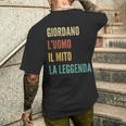 Italian First Name Giordano メンズTシャツ バックプリント 彼への贈り物