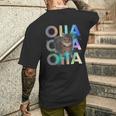 Oiia Oiia 回転する猫 ミーム 面白い ブレイン エセル スペース メンズTシャツ バックプリント 彼への贈り物