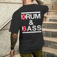 Rum And Ass Lovers Drum & Bass パロディ 皮肉なスローガン メンズTシャツ バックプリント 彼への贈り物