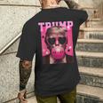 Trump 2024 メガネ&バブルガム ピンク メンズTシャツ バックプリント 彼への贈り物