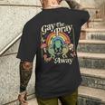 Gay The Pray Away レインボー 面白い ミーム カエル Lgbt プライド Lgbtq メンズTシャツ バックプリント 彼への贈り物