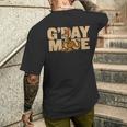 Gday Mate Australia Australian Rugby Top Aussie Day メンズTシャツ バックプリント 彼への贈り物