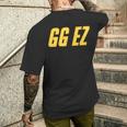 Gg Ez Ggez Good Game Easy Over Ow Fps おもしろゲーミングウォッチ Ow2 メンズTシャツ バックプリント 彼への贈り物