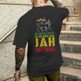 Give Thanks & Praises Jah Rastafari レゲエ ラスタ ウェア メンズTシャツ バックプリント 彼への贈り物