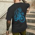 Gorilla サイクリング 自転車 クール モンキー おもしろい 動物 バイク メンズTシャツ バックプリント 彼への贈り物