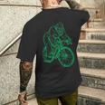 Gorilla ライディングバイク おもしろモンキー クール 動物 サイクリング 自転車 メンズTシャツ バックプリント 彼への贈り物