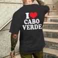 Heart Caboerde Pride T-shirt imprimé au dos Cadeaux pour lui