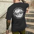 Hector El Hombre El Mito La Leyend Hector Nombre Camiseta Hombre Estampado Espalda Regalos para él