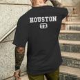 Houston Texas Throwback Classic メンズTシャツ バックプリント 彼への贈り物