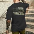 メンズ Husband Daddy Us Army Ranger Hero Flag Usa 迷彩 メンズTシャツ バックプリント 彼への贈り物