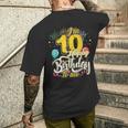 I'm 10 Years Old Happy Birthday To Me 10Th Birthday メンズTシャツ バックプリント 彼への贈り物