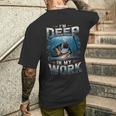 I'm Deep In My Work 水中溶接機 メンズTシャツ バックプリント 彼への贈り物