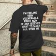 I'm Feelingeryulnerable Right Now Guys Cool Men メンズTシャツ バックプリント 彼への贈り物