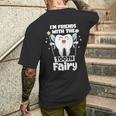 I'm Friends With The Tooth Fairy 歯科 小児歯科医 メンズTシャツ バックプリント 彼への贈り物