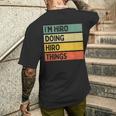 I'm Hiro Doing Hiro Things 面白い名言 メンズTシャツ バックプリント 彼への贈り物