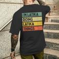 I'm Latika Doing Latika Things 面白い名言 メンズTシャツ バックプリント 彼への贈り物