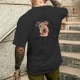 I'm Notingle I Have My Airedale Terrier エアデールテリア犬 メンズTシャツ バックプリント 彼への贈り物