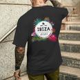 Ibiza 2025 カラフル メンズTシャツ バックプリント 彼への贈り物