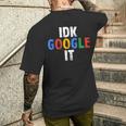 Idk、グーグルそれ メンズTシャツ バックプリント 彼への贈り物