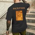 Inscryption 心理ストード カードゲーム ハロウィン 怖い メンズTシャツ バックプリント 彼への贈り物