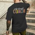 Instructional Coach ヒョウ柄 新学期 メンズTシャツ バックプリント 彼への贈り物