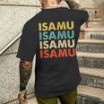Isamu 勇 メンズTシャツ バックプリント 彼への贈り物