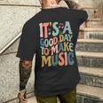 It's A Good Day To Make Music ミュージシャン バンド 音楽教師 メンズTシャツ バックプリント 彼への贈り物