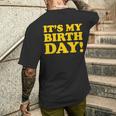 It's My Birthday メンズTシャツ バックプリント 彼への贈り物