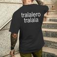 Italian Brain Rot Tralalero Tralala メンズTシャツ バックプリント 彼への贈り物