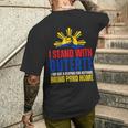 Itand With Digong Duterte Prrd Du30 フィリピン国旗 メンズTシャツ バックプリント 彼への贈り物
