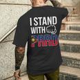 Itand With Prrd Du30 サポーター フィリピン国旗拳ポンプ メンズTシャツ バックプリント 彼への贈り物