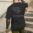 Javaプログラミング Java 成功アルゴリズム Javaプログラマー メンズTシャツ バックプリント 彼への贈り物