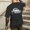 Jdm Car Jzx100 In Drift Powerlide 1Jz チェイサー ターボセダン メンズTシャツ バックプリント 彼への贈り物