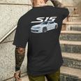 Jdm Car15ertextanced Aspen ホワイト ドリフトマシン メンズTシャツ バックプリント 彼への贈り物