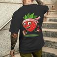Jolie Fraise Avec Bandeau Pour Les Amateurs Deport Et De Course À Pied T-shirt imprimé au dos Cadeaux pour lui