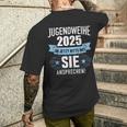 Jugendweihe 2025 Ab Jetzt Bitte Mitie Ansprechen Für Jungs T-Shirt mit Rückendruck Geschenke für Ihn