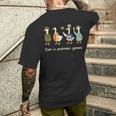 Just A Patriotic Goose American Flag Meme 4Th Of July Men's T-shirt Back Print Funny Gifts