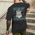 Kaffee Redet Nicht Kaffee Jammert Nicht Cat 諺 メンズTシャツ バックプリント 彼への贈り物